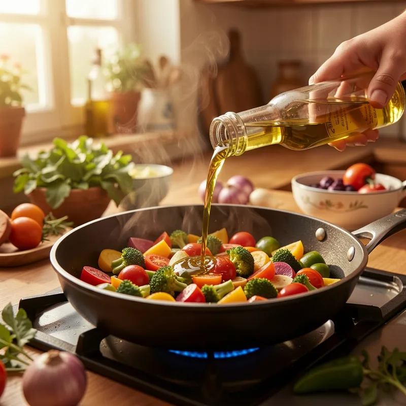 Cuisiner à l'huile d'olive : variétés, cuisson et vertus