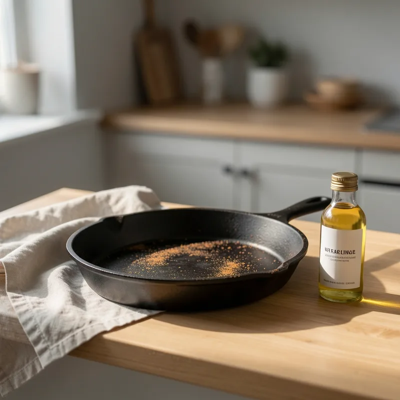 Entretenir une poêle en fonte : culottage, lavage, rouille